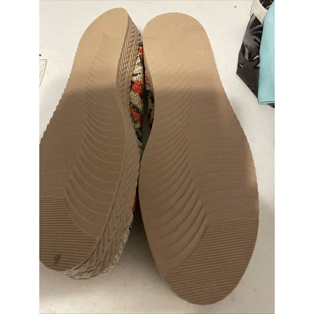 Michelle Mexico  MultiColor Fabric Espadrille Flats Women’s Size 9 New Floral
